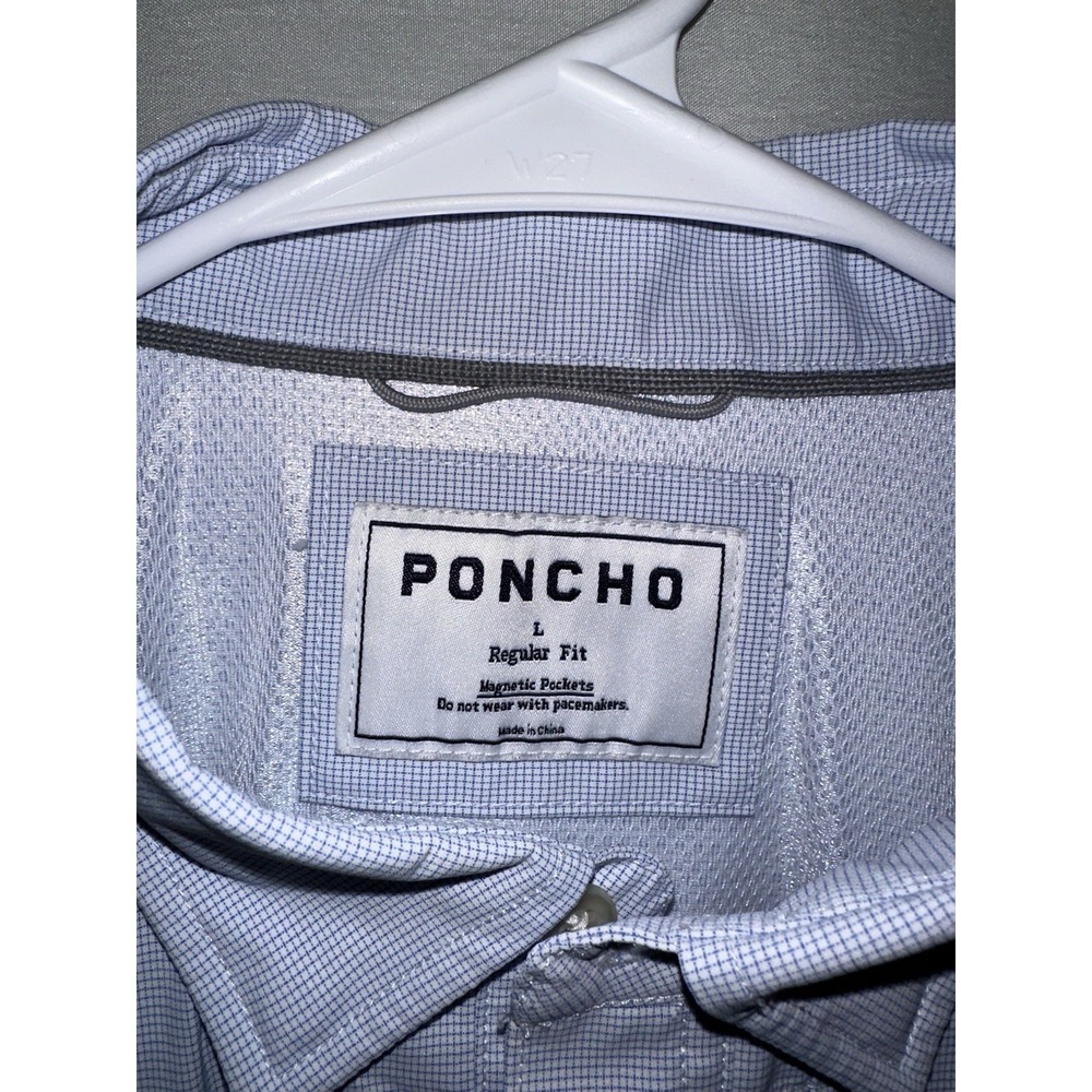 Poncho Auburn Tigers Shirt Large Football Aubie Rolling Toomers Button Up - Picture 4 of 6
